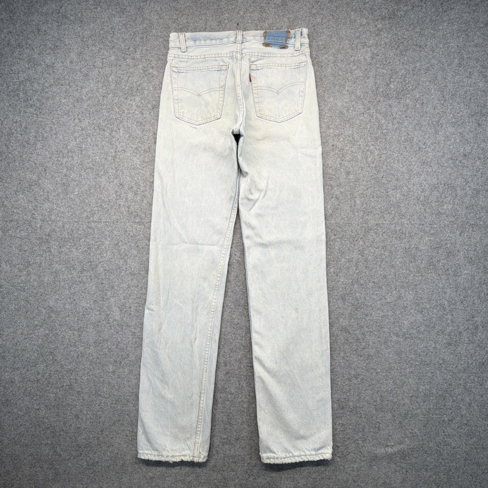 Vintage Levis 701 Jeans Light Wash 29x34 (Fits 27x32) Made in USA 80s